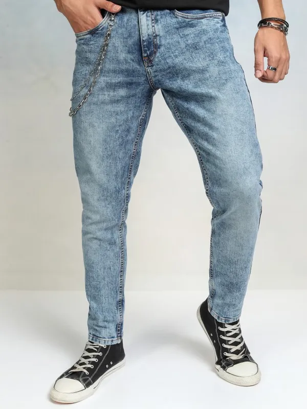 Highlader Men Blue Tapered Fit Stretchable Jeans