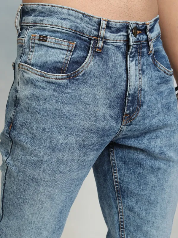 Highlader Men Blue Tapered Fit Stretchable Jeans