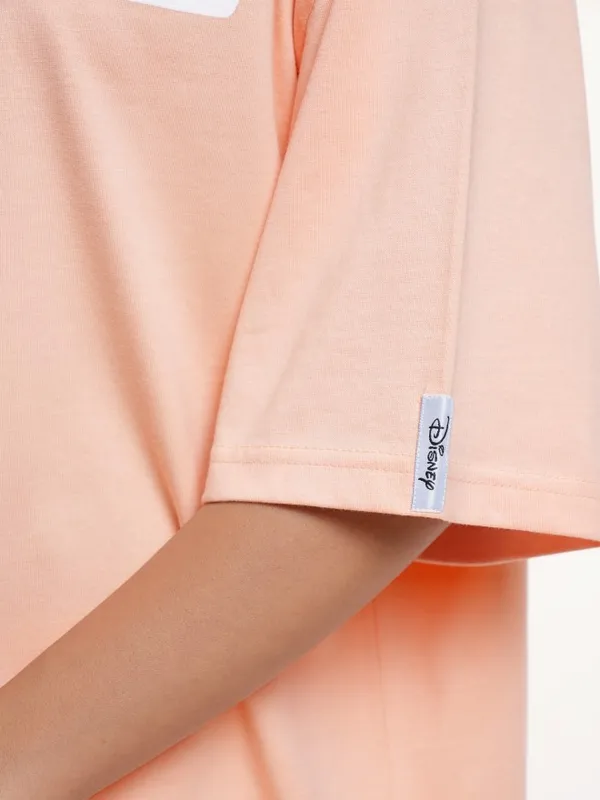 Minnie Mouse Printed Oversized Fit T-Shirt