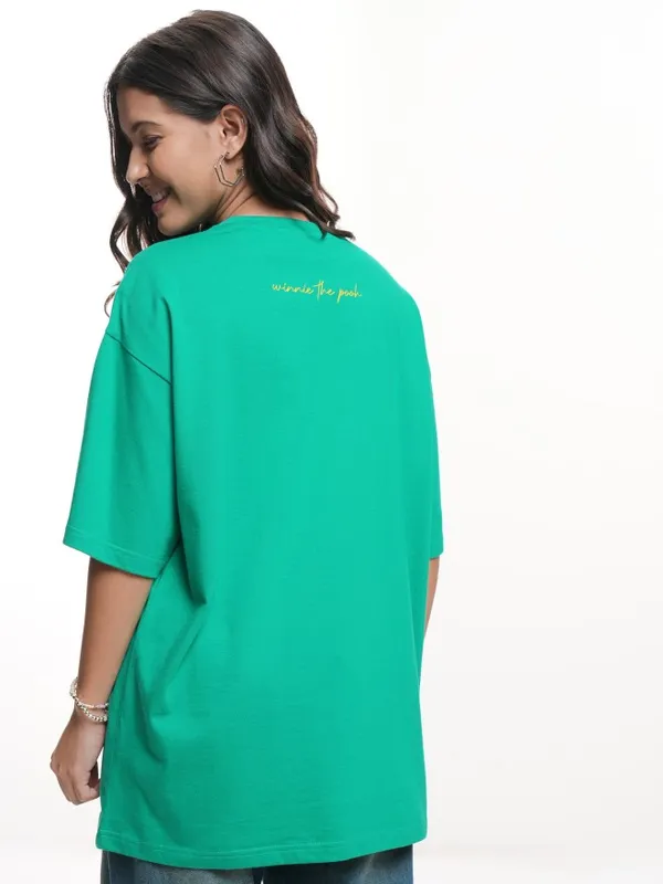 Winnie The Pooh Women's Printed Oversized Fit T-Shirt