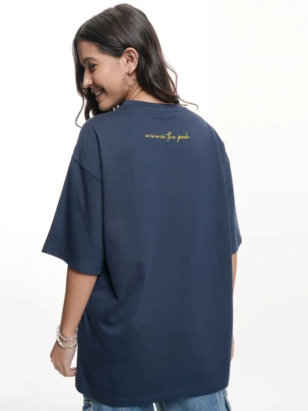 Winnie The Pooh Women's Printed Oversized Fit T-Shirt