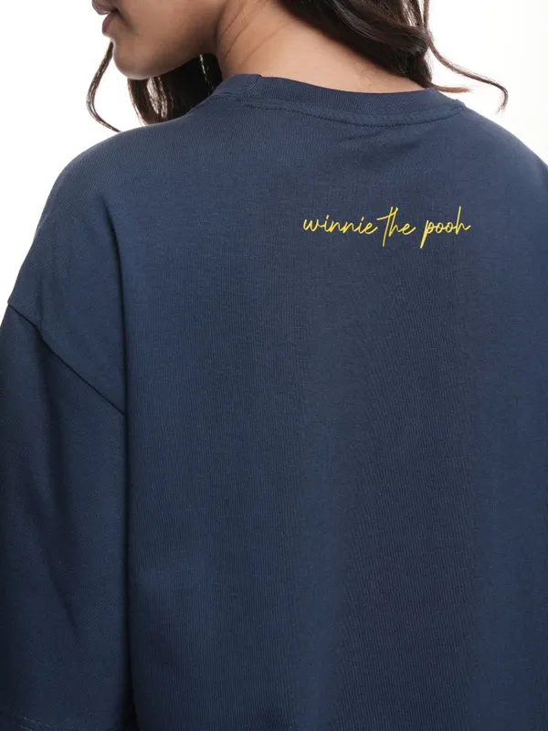 Winnie The Pooh Women's Printed Oversized Fit T-Shirt