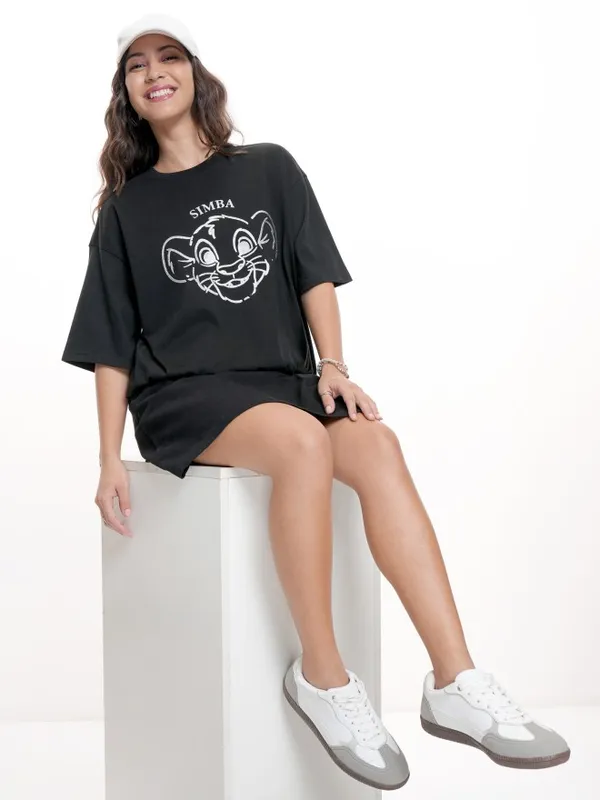 Simba Printed Oversized Fit T-Shirt