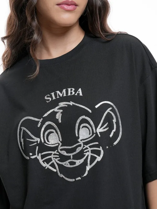 Simba Printed Oversized Fit T-Shirt