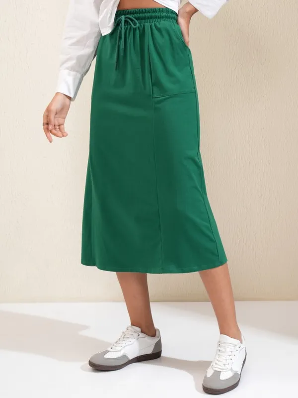 Flared Midi Skirt