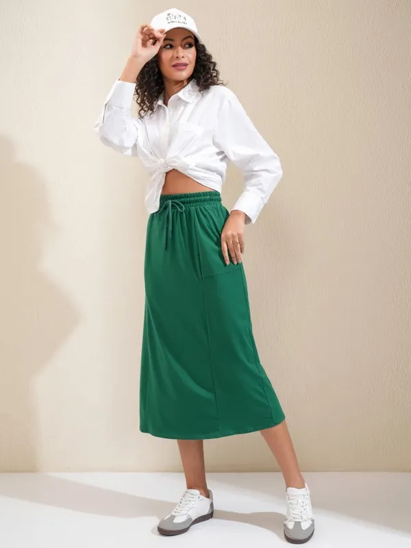 Flared Midi Skirt
