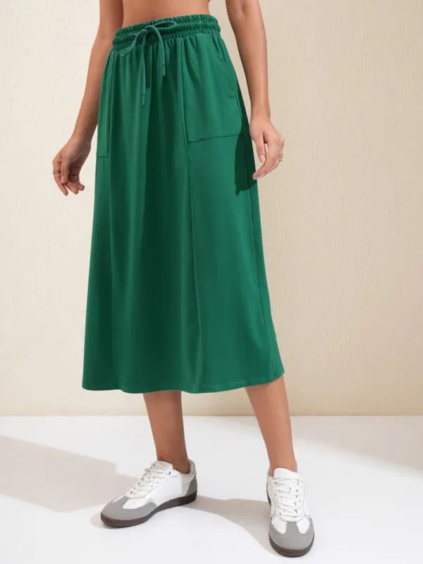 Flared Midi Skirt