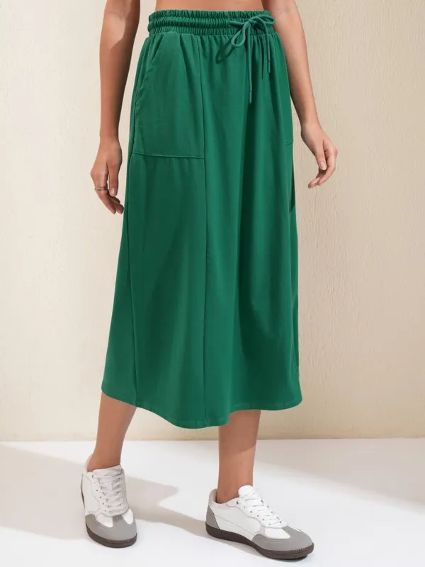 Flared Midi Skirt