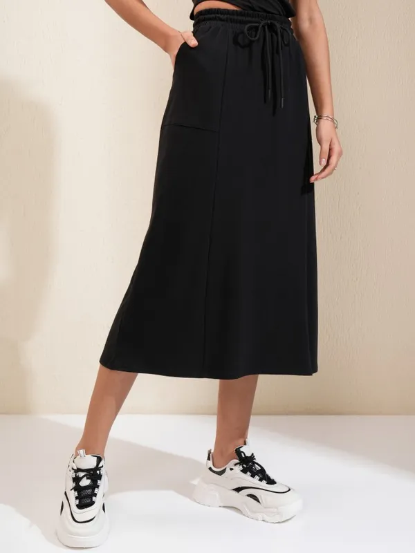 Flared Midi Skirt