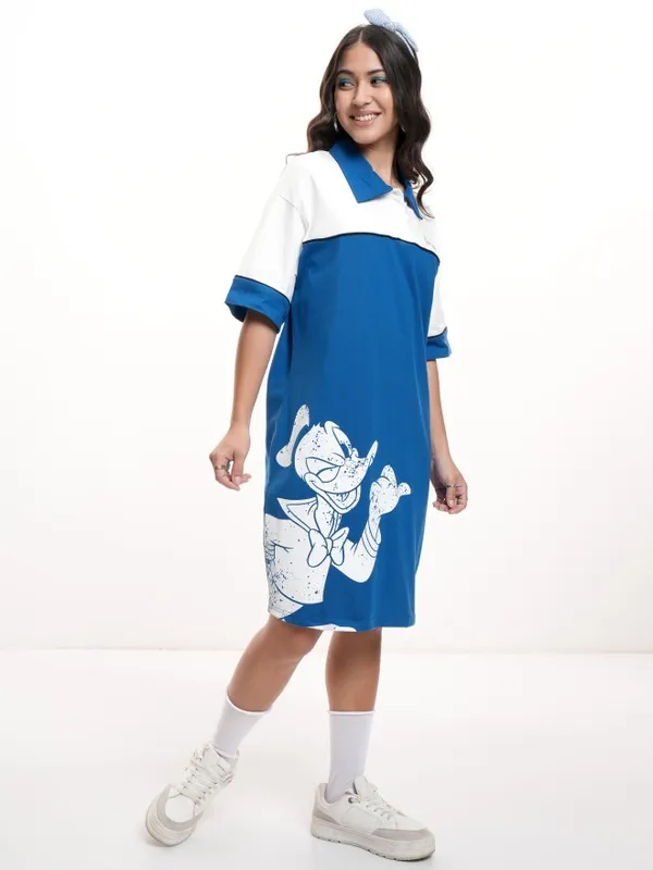 Donald Duck Printed T-shirt Dress