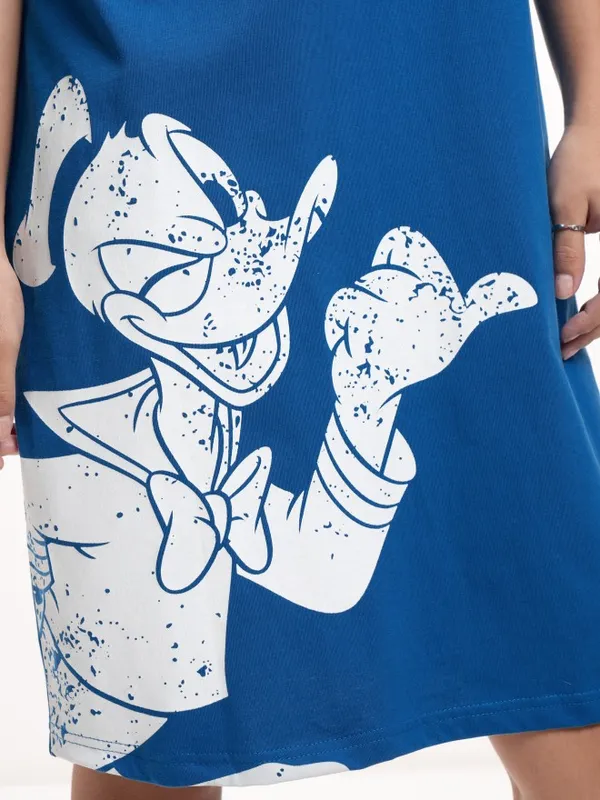 Donald Duck Printed T-shirt Dress
