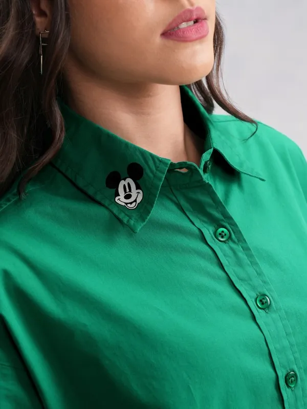 Mickey Mouse Women Printed Casual Shirt