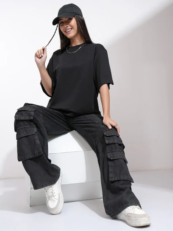 Solid Relaxed Fit T-Shirt