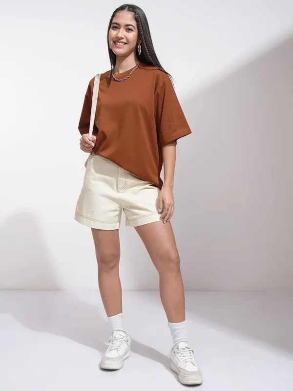Solid Relaxed Fit T-Shirt