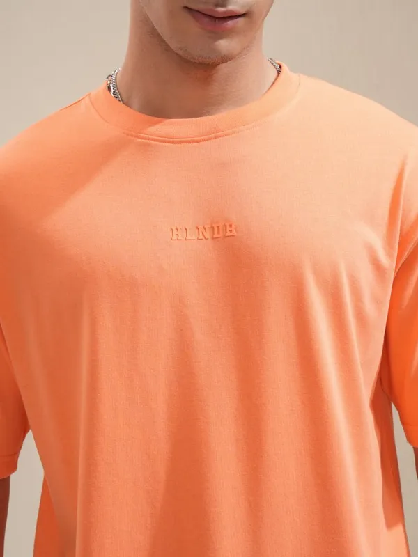 Highlander Men Coral Printed Round Neck Relaxed Fit T-Shirt
