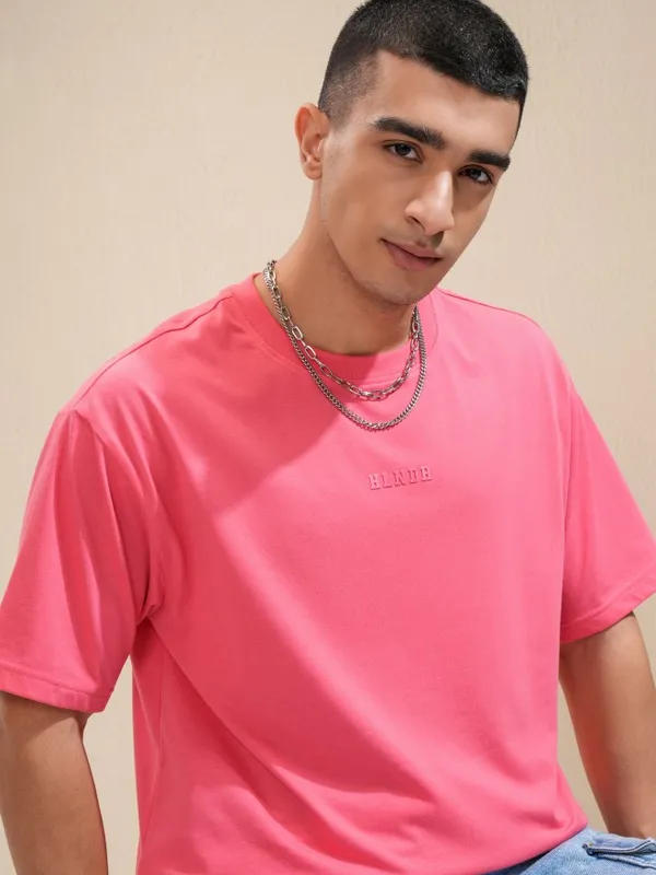 Highlander Men Rose Printed Round Neck Relaxed Fit T-Shirt