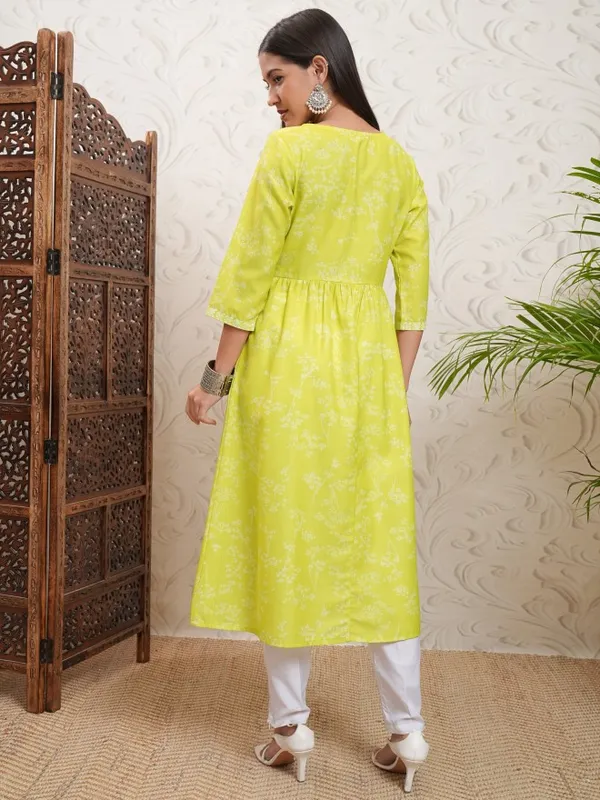 Printed A-Line Kurta