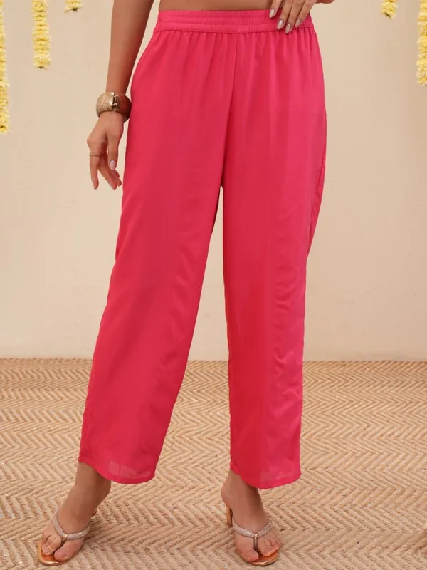 Women Kurta With Trousers & Dupatta