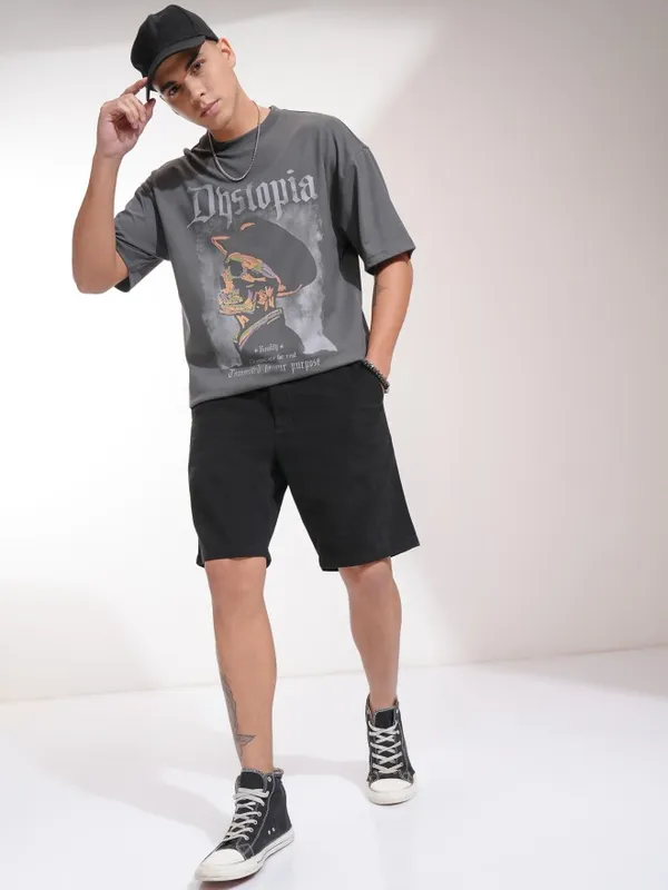 Highlander Men Black Regular Fit Shorts