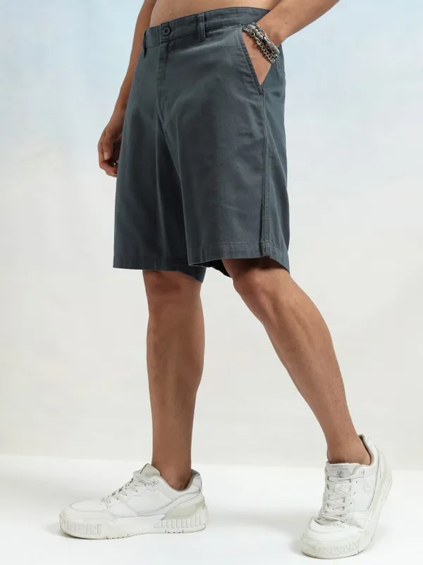 Highlander Men Blue Regular Fit Shorts