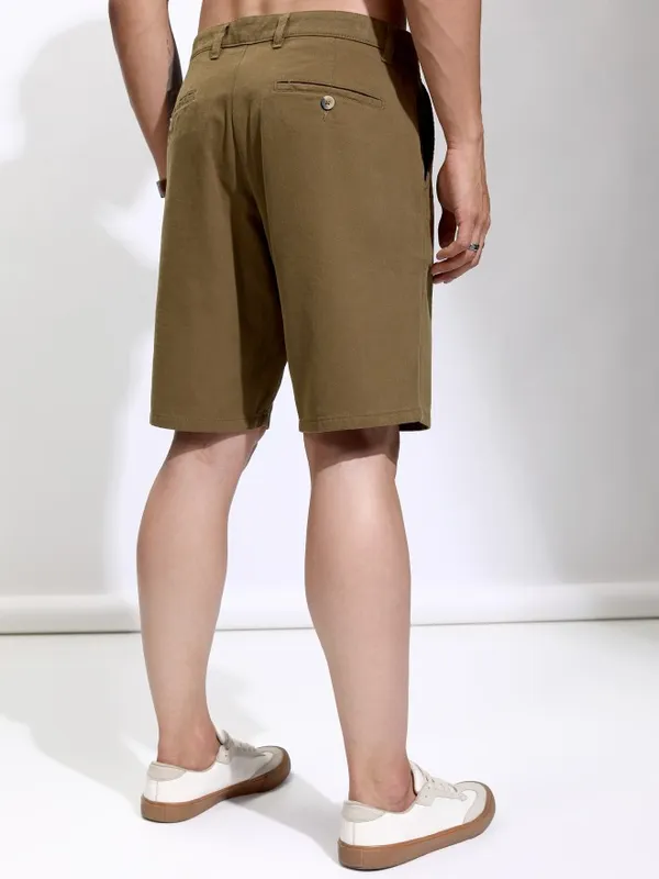 Highlander Men Brown Regular Fit Chino Shorts