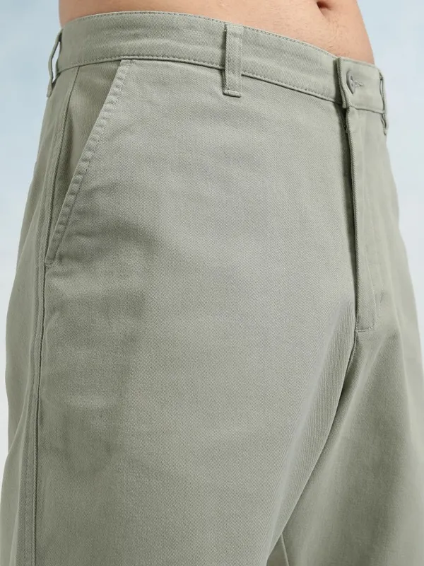Highlander Men Green Regular Fit Shorts