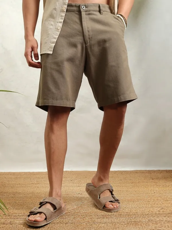 Highlander Men Grey Regular Fit Shorts