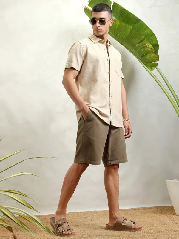 Highlander Men Grey Regular Fit Shorts