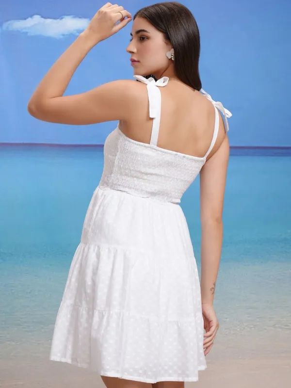 Self Design Fit And Flare Dress