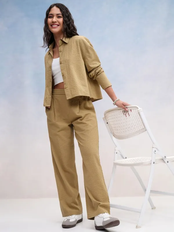 Women Textured Casual Shirt