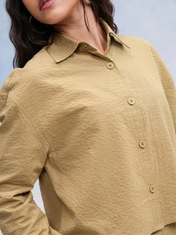 Women Textured Casual Shirt