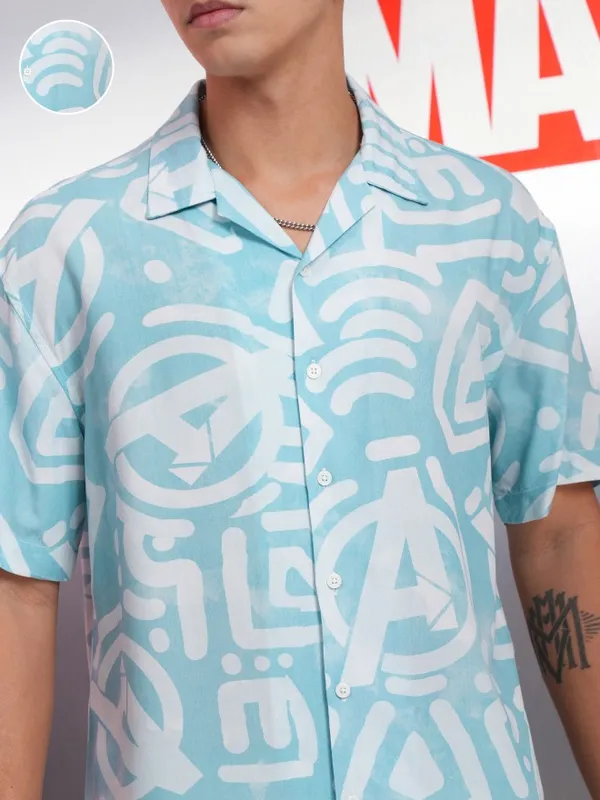 Avengers Men Relaxed Fit Casual Shirt