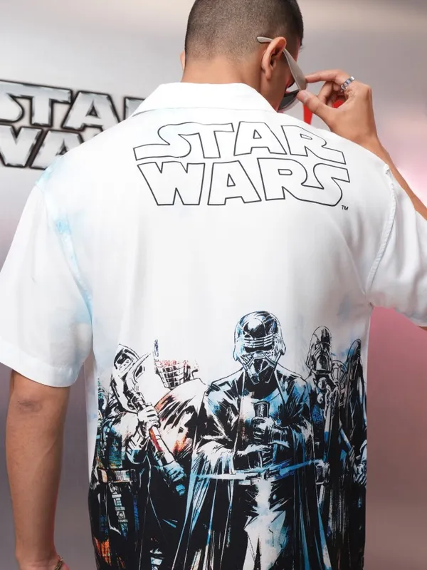 Star Wars Men Printed Relaxed Fit Casual Shirt