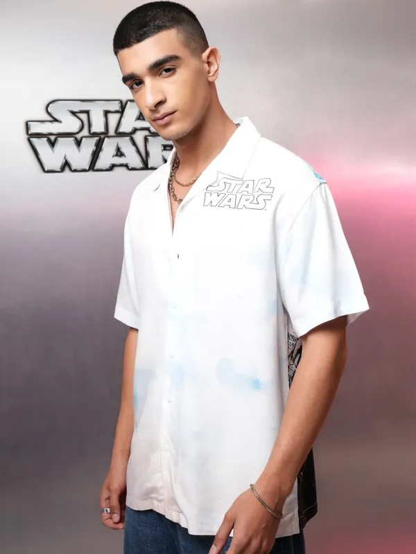 Star Wars Men Printed Relaxed Fit Casual Shirt
