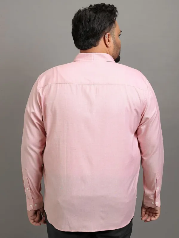 Xtra Ordinary By Highlander Men Peach Solid Regular Fit Casual Shirt