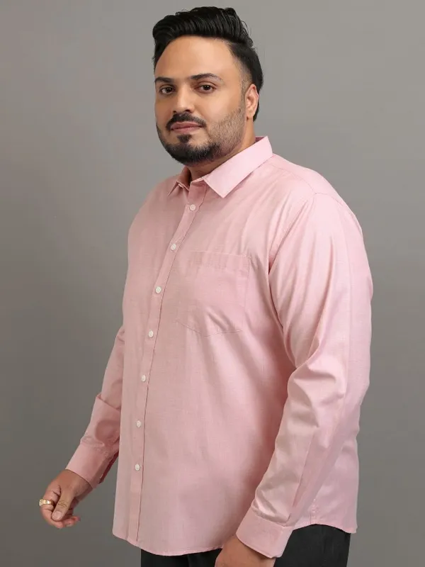 Xtra Ordinary By Highlander Men Peach Solid Regular Fit Casual Shirt