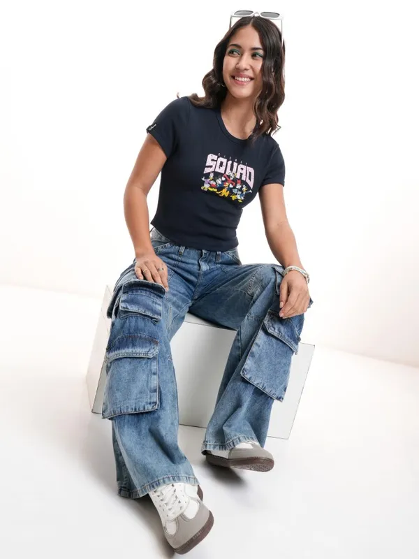 Mickey Mouse Printed Regular Fit T-Shirt