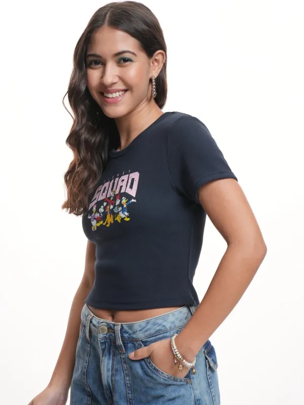 Mickey Mouse Printed Regular Fit T-Shirt