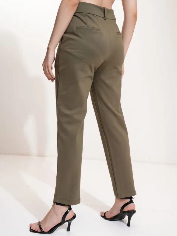 Women Tapered Fit Bootcut Trousers