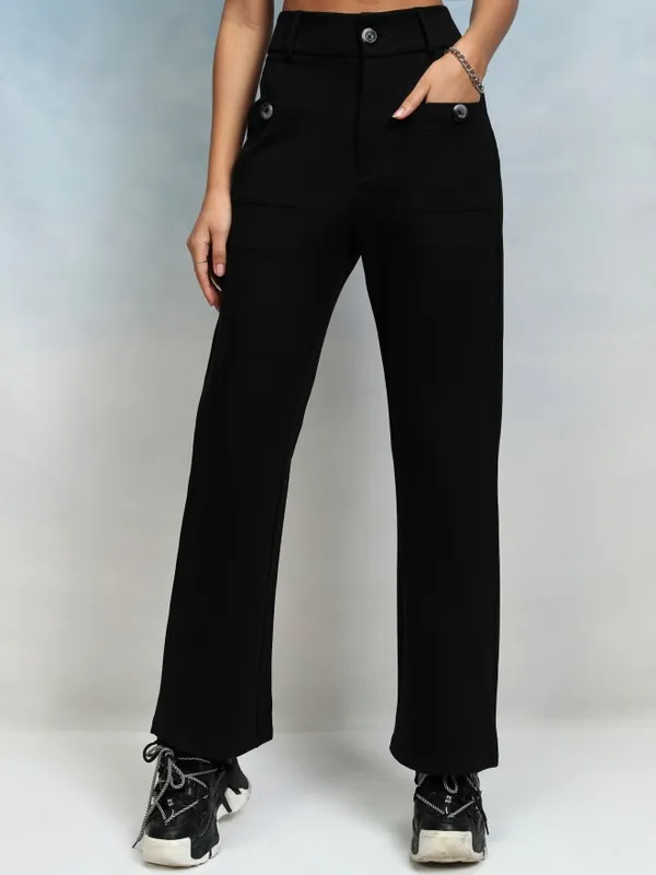 Women Straight Fit Casual Trouser