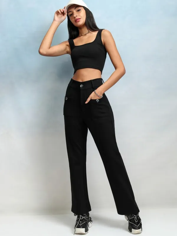 Women Straight Fit Casual Trouser