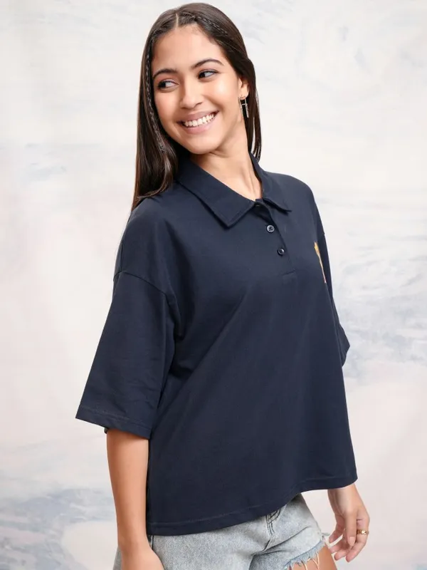 Simba Printed Polo Collar T-Shirt