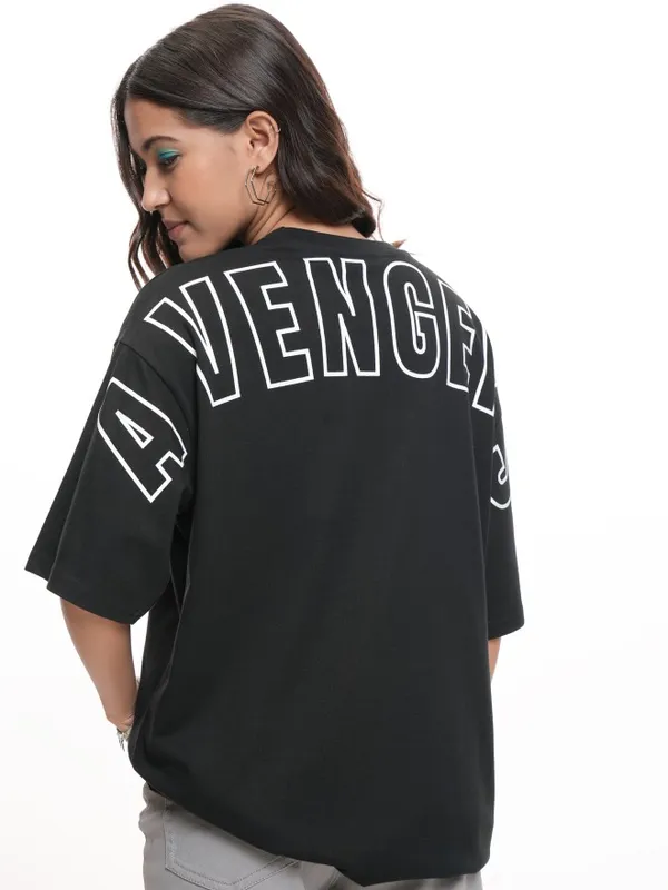 Avengers Printed Oversized Fit T-Shirt