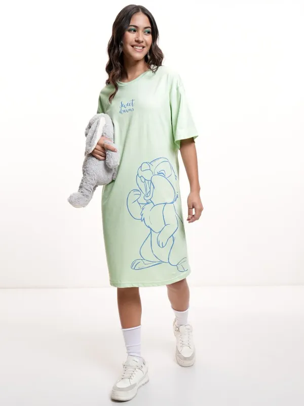 Thumper Printed T-shirt Dress