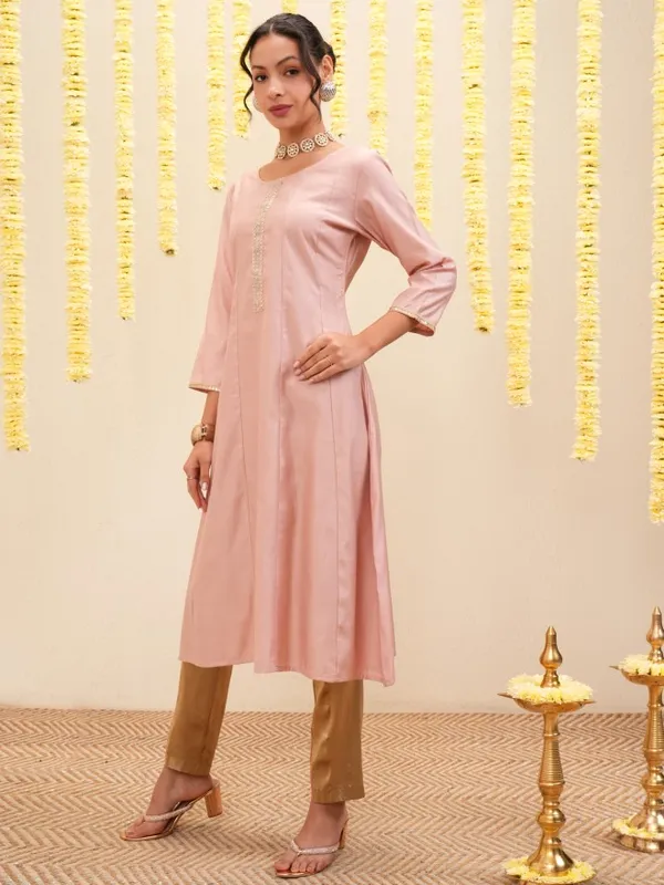Printed A-Line Kurta