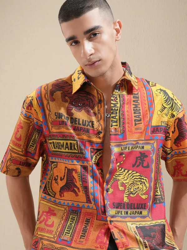 Highlander Men Multi Printed Relaxed Fit Casual Shirt