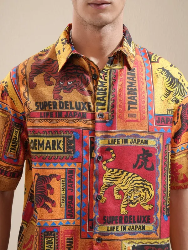 Highlander Men Multi Printed Relaxed Fit Casual Shirt