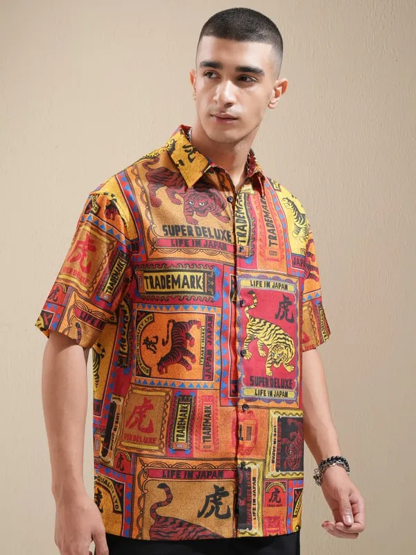 Highlander Men Multi Printed Relaxed Fit Casual Shirt