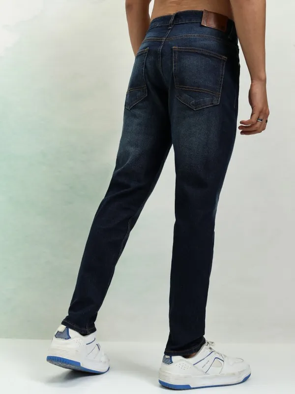 Highlander Men Blue Tapered Fit Stretchable Jeans