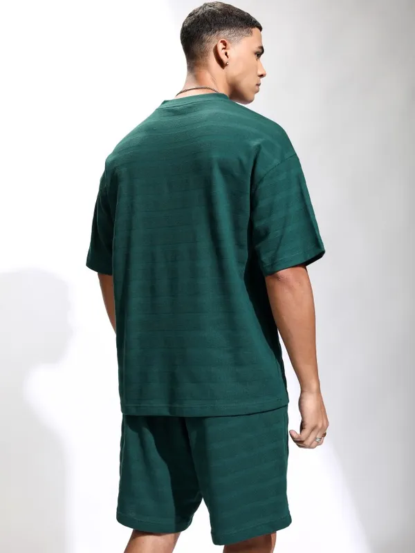 Highlander Men Teal T-Shirt With Shorts Co-Ords